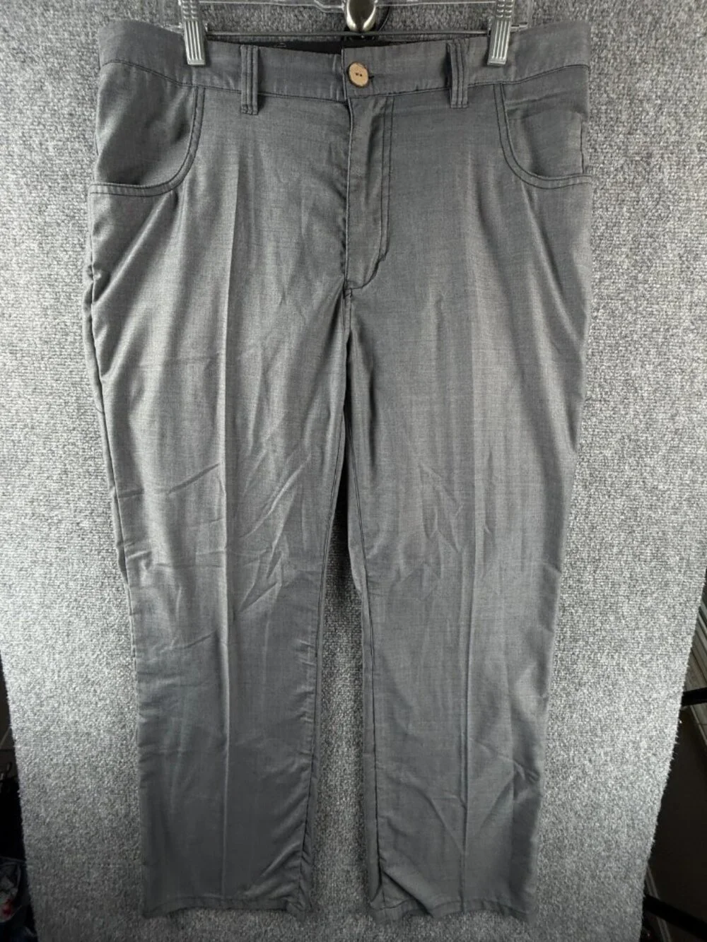 Travis Matthew Golf Pants Polyester Rayon Blend Gray Outdoors Men ACTL 36X29